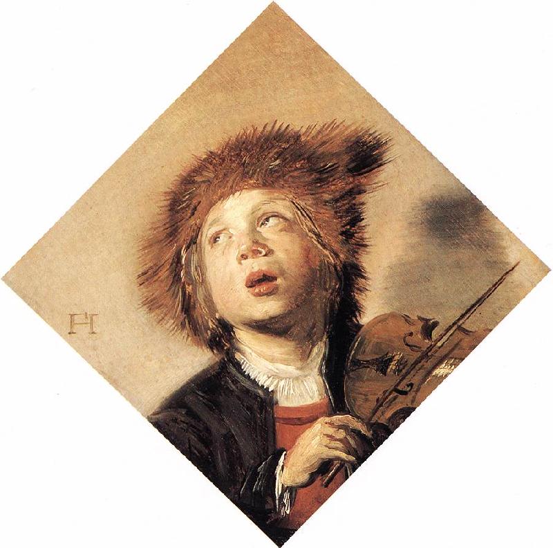 HALS, Frans Boy Playing a Violin Sweden oil painting art